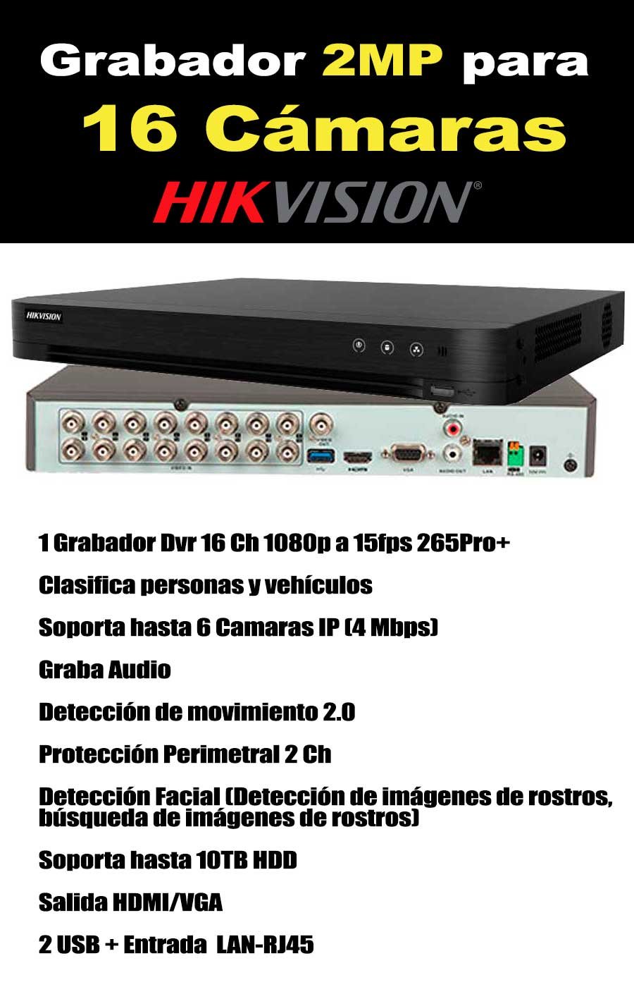 Dvr para 16 Cámaras