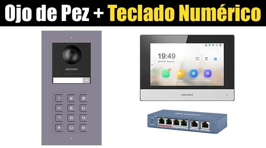 Videoportero con teclado numerico