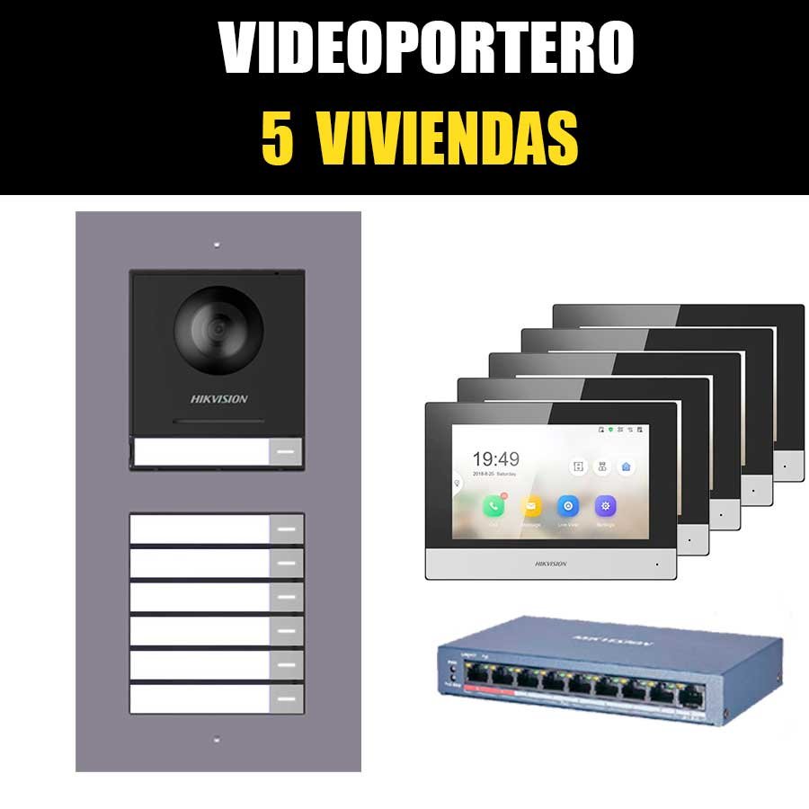 VideoPortero para 5 Viviendas