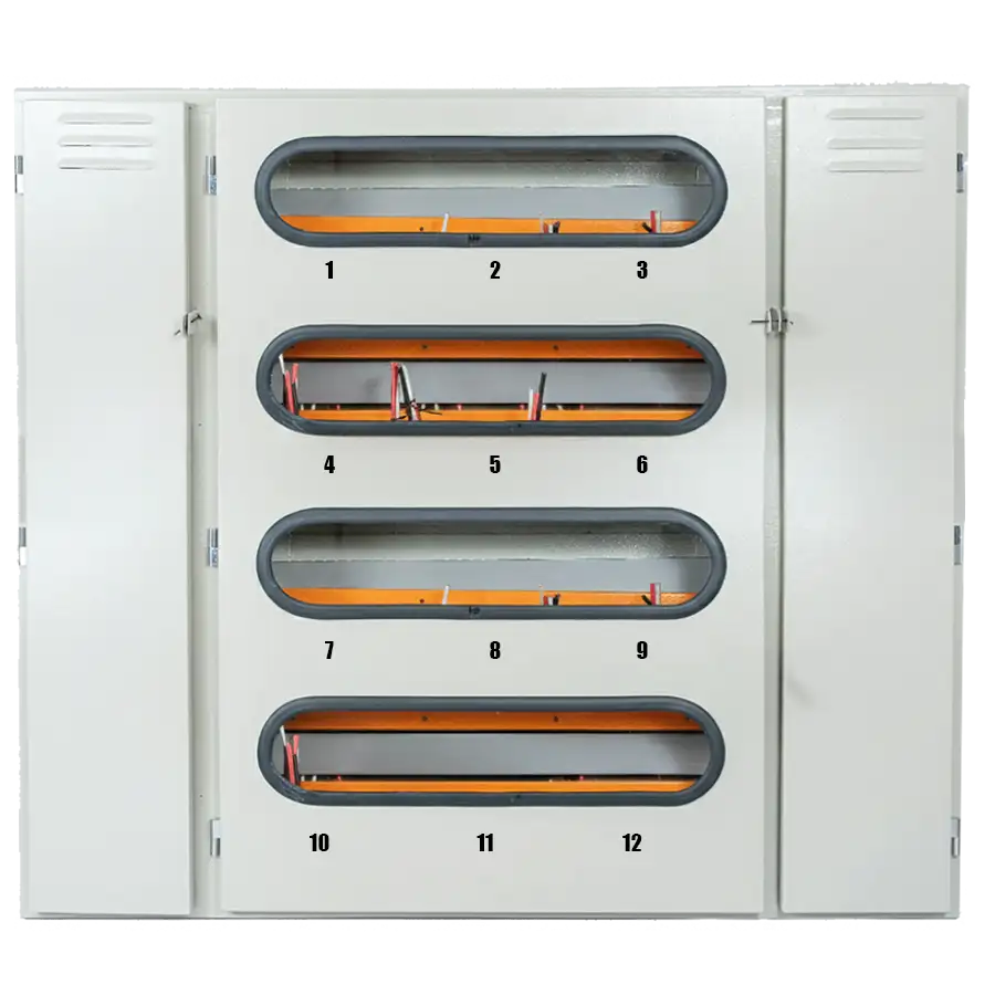 Gabinete 12 medidores Eléctricos