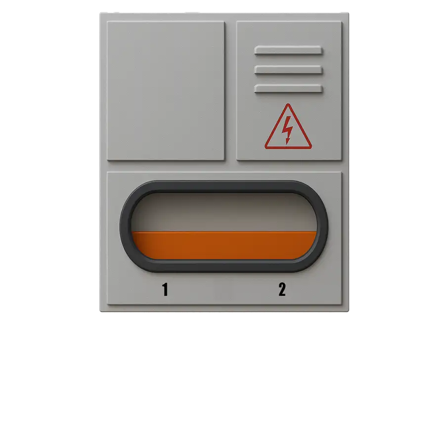 Gabinete 2 medidores eléctricos de luz