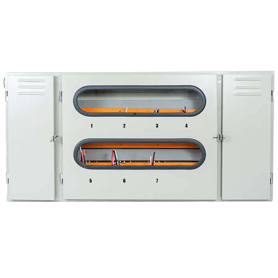 Gabinete para 7 medidores de Luz