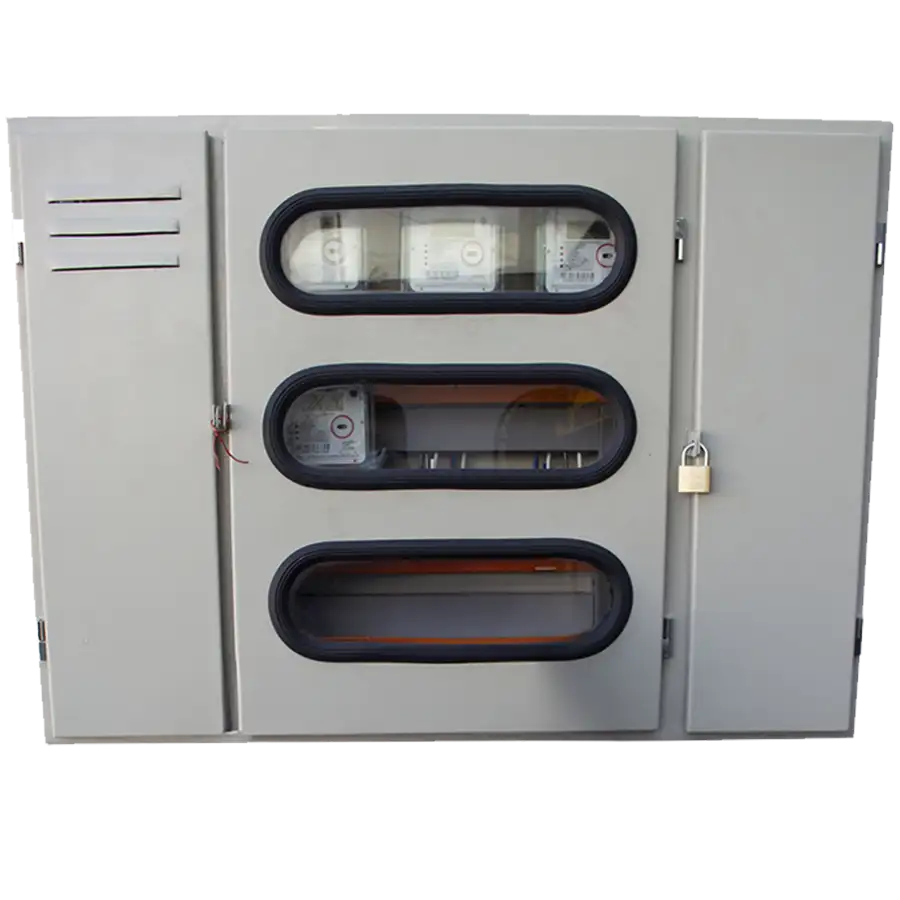 Gabinete 9 medidores de luz