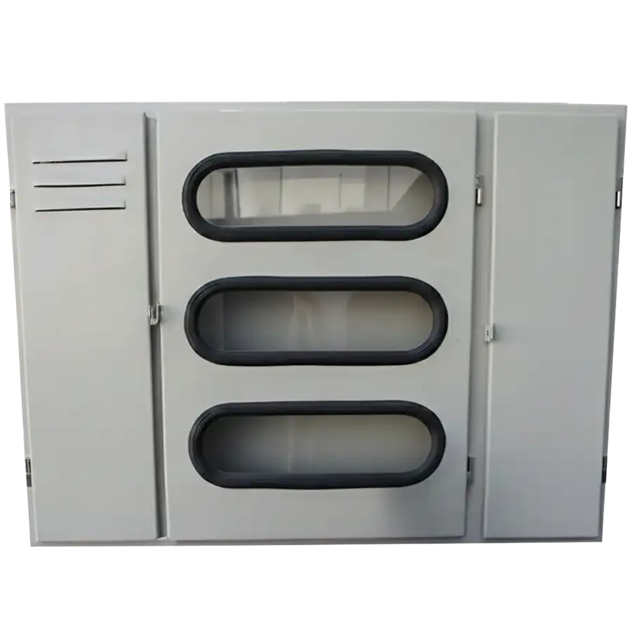 Gabinete 9 medidores eléctricos de Luz