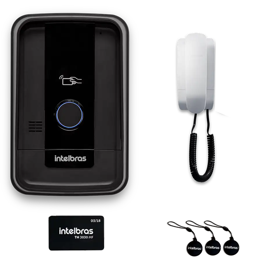 Portero eléctrico Intelbras 1 teléfonos con lector de tarjetas