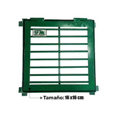 Rejilla Metálica Tipo Irving 16x16 cm