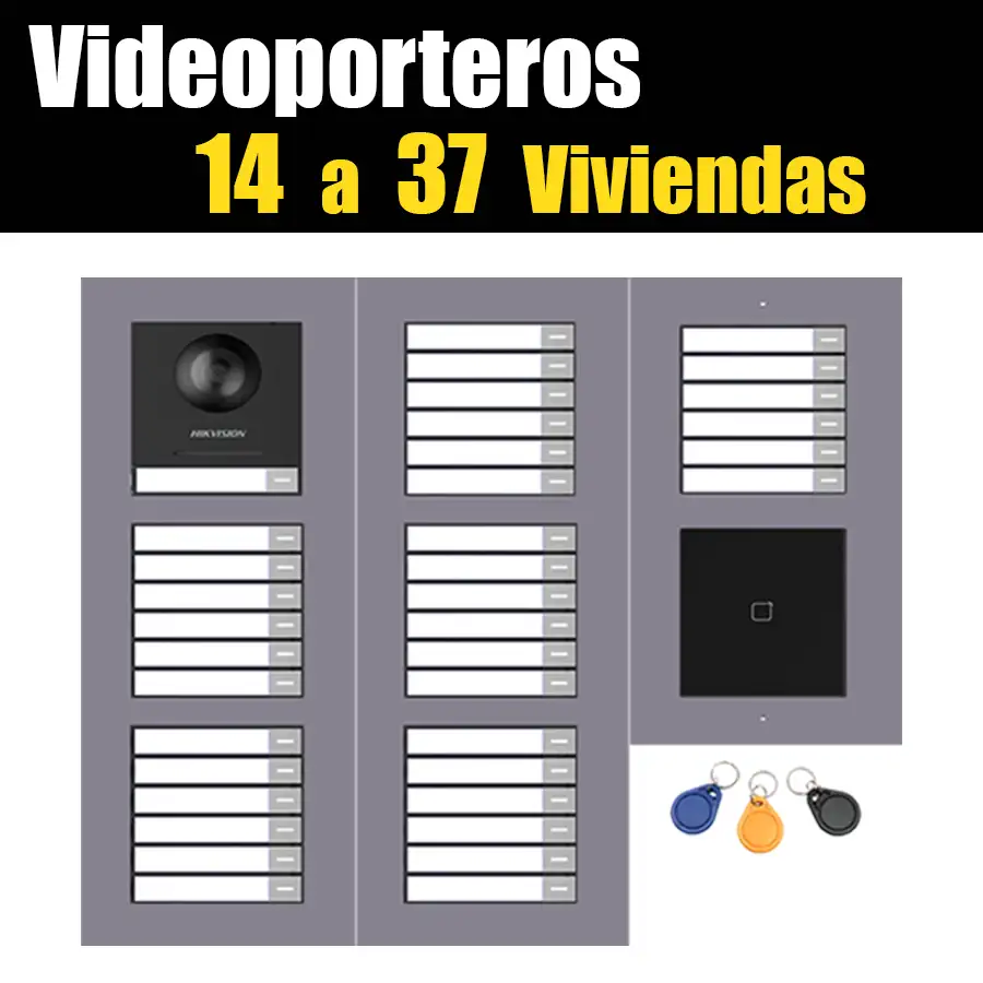 Videoportero de 14 a 37 Viviendas