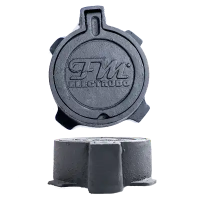 tapa de hiero nodular, caja registro puesta tierra para empotrar en cemento