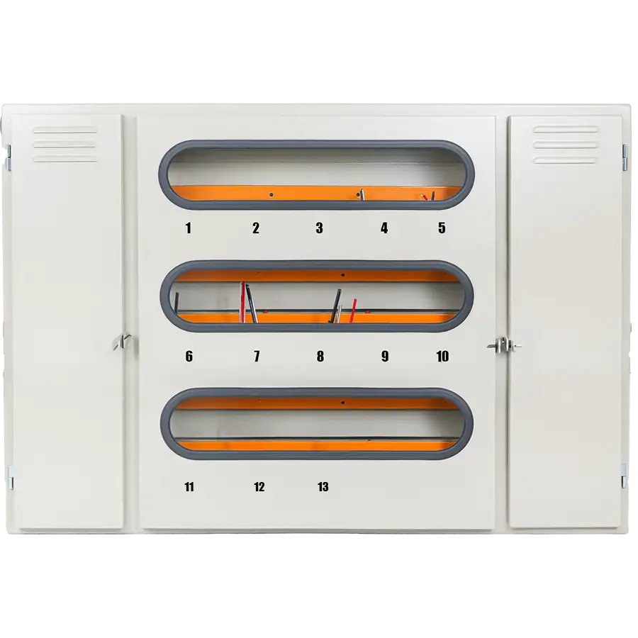 Gabinete 13 de medidores de luz