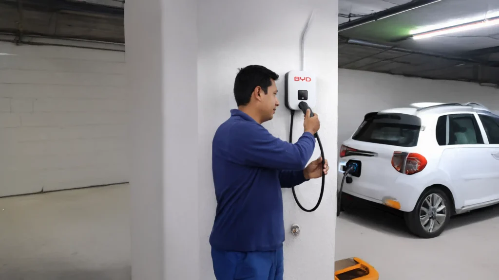 Instalacion cargador de autos eléctricos en Ambato