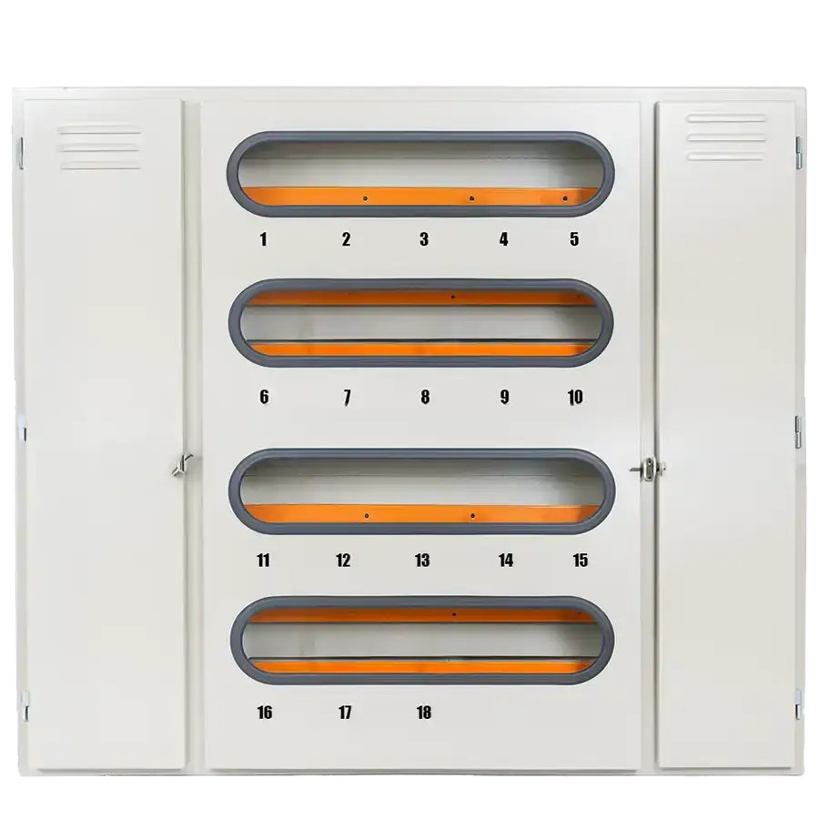Gabinete de 18 medidores de luz